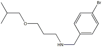 [(4-bromophenyl)methyl][3-(2-methylpropoxy)propyl]amine Struktur