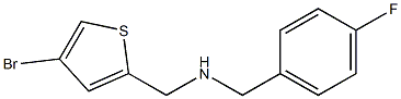 [(4-bromothiophen-2-yl)methyl][(4-fluorophenyl)methyl]amine Struktur