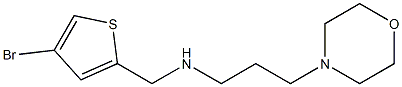 [(4-bromothiophen-2-yl)methyl][3-(morpholin-4-yl)propyl]amine Struktur