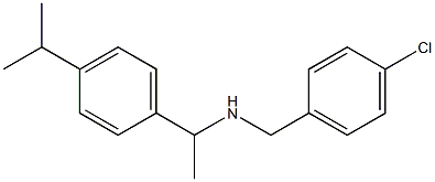 [(4-chlorophenyl)methyl]({1-[4-(propan-2-yl)phenyl]ethyl})amine Struktur