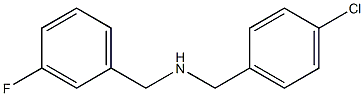 [(4-chlorophenyl)methyl][(3-fluorophenyl)methyl]amine Struktur