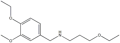 [(4-ethoxy-3-methoxyphenyl)methyl](3-ethoxypropyl)amine Struktur