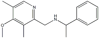 [(4-methoxy-3,5-dimethylpyridin-2-yl)methyl](1-phenylethyl)amine Struktur