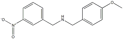 [(4-methoxyphenyl)methyl][(3-nitrophenyl)methyl]amine Struktur