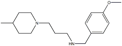 [(4-methoxyphenyl)methyl][3-(4-methylpiperidin-1-yl)propyl]amine Struktur