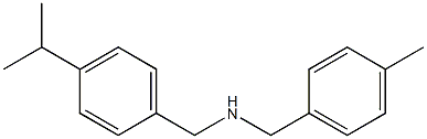 [(4-methylphenyl)methyl]({[4-(propan-2-yl)phenyl]methyl})amine Struktur