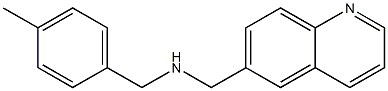 [(4-methylphenyl)methyl](quinolin-6-ylmethyl)amine Struktur