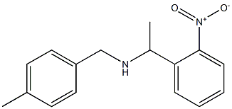 [(4-methylphenyl)methyl][1-(2-nitrophenyl)ethyl]amine Struktur