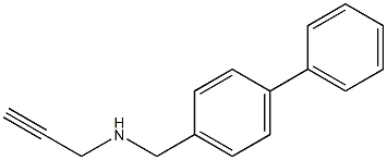 [(4-phenylphenyl)methyl](prop-2-yn-1-yl)amine Struktur