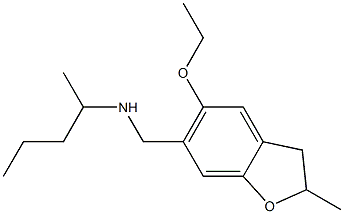 [(5-ethoxy-2-methyl-2,3-dihydro-1-benzofuran-6-yl)methyl](pentan-2-yl)amine Struktur