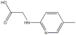 [(5-methylpyridin-2-yl)amino]acetic acid Struktur