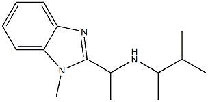 [1-(1-methyl-1H-1,3-benzodiazol-2-yl)ethyl](3-methylbutan-2-yl)amine Struktur