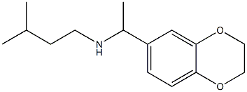 [1-(2,3-dihydro-1,4-benzodioxin-6-yl)ethyl](3-methylbutyl)amine Struktur