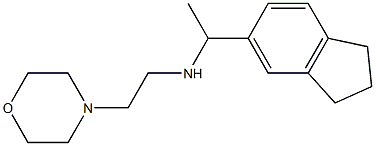 [1-(2,3-dihydro-1H-inden-5-yl)ethyl][2-(morpholin-4-yl)ethyl]amine Struktur