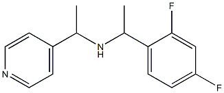 [1-(2,4-difluorophenyl)ethyl][1-(pyridin-4-yl)ethyl]amine Struktur