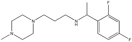 [1-(2,4-difluorophenyl)ethyl][3-(4-methylpiperazin-1-yl)propyl]amine Struktur