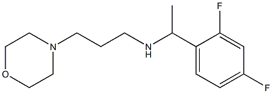 [1-(2,4-difluorophenyl)ethyl][3-(morpholin-4-yl)propyl]amine Struktur