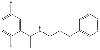 [1-(2,5-difluorophenyl)ethyl](4-phenylbutan-2-yl)amine Struktur