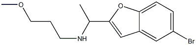 [1-(5-bromo-1-benzofuran-2-yl)ethyl](3-methoxypropyl)amine Struktur