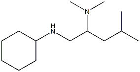 [1-(cyclohexylamino)-4-methylpentan-2-yl]dimethylamine Struktur