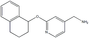 [2-(1,2,3,4-tetrahydronaphthalen-1-yloxy)pyridin-4-yl]methanamine Struktur