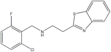 [2-(1,3-benzothiazol-2-yl)ethyl][(2-chloro-6-fluorophenyl)methyl]amine Struktur