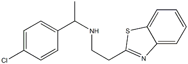 [2-(1,3-benzothiazol-2-yl)ethyl][1-(4-chlorophenyl)ethyl]amine Struktur