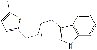 [2-(1H-indol-3-yl)ethyl][(5-methylthiophen-2-yl)methyl]amine Struktur