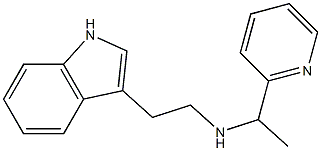 [2-(1H-indol-3-yl)ethyl][1-(pyridin-2-yl)ethyl]amine Struktur