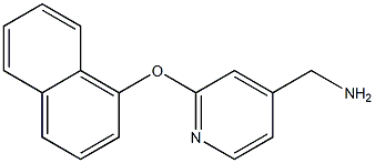 [2-(1-naphthyloxy)pyridin-4-yl]methylamine Struktur