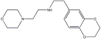 [2-(2,3-dihydro-1,4-benzodioxin-6-yl)ethyl][2-(morpholin-4-yl)ethyl]amine Struktur