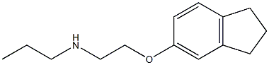 [2-(2,3-dihydro-1H-inden-5-yloxy)ethyl](propyl)amine Struktur