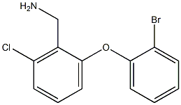 [2-(2-bromophenoxy)-6-chlorophenyl]methanamine Struktur