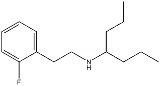 [2-(2-fluorophenyl)ethyl](heptan-4-yl)amine Struktur