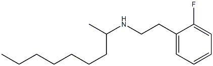 [2-(2-fluorophenyl)ethyl](nonan-2-yl)amine Struktur