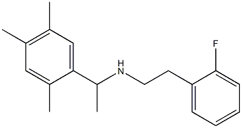 [2-(2-fluorophenyl)ethyl][1-(2,4,5-trimethylphenyl)ethyl]amine Struktur