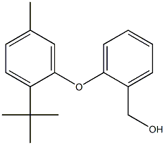 [2-(2-tert-butyl-5-methylphenoxy)phenyl]methanol Struktur