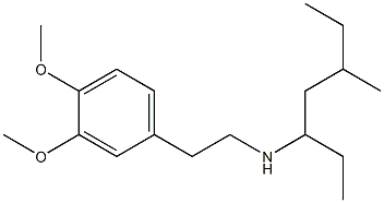 [2-(3,4-dimethoxyphenyl)ethyl](5-methylheptan-3-yl)amine Struktur