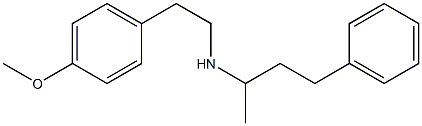 [2-(4-methoxyphenyl)ethyl](4-phenylbutan-2-yl)amine Struktur