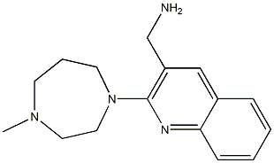 [2-(4-methyl-1,4-diazepan-1-yl)quinolin-3-yl]methanamine Struktur