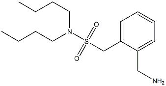 [2-(aminomethyl)phenyl]-N,N-dibutylmethanesulfonamide Struktur