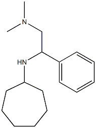 [2-(cycloheptylamino)-2-phenylethyl]dimethylamine Struktur