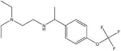 [2-(diethylamino)ethyl]({1-[4-(trifluoromethoxy)phenyl]ethyl})amine Struktur