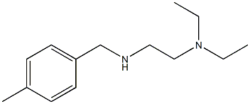 [2-(diethylamino)ethyl][(4-methylphenyl)methyl]amine Struktur