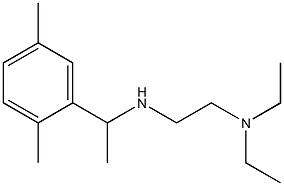 [2-(diethylamino)ethyl][1-(2,5-dimethylphenyl)ethyl]amine Struktur