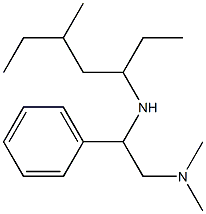 [2-(dimethylamino)-1-phenylethyl](5-methylheptan-3-yl)amine Struktur