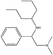 [2-(dimethylamino)-1-phenylethyl](heptan-4-yl)amine Struktur