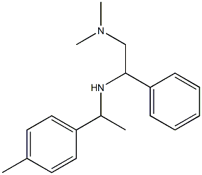 [2-(dimethylamino)-1-phenylethyl][1-(4-methylphenyl)ethyl]amine Struktur