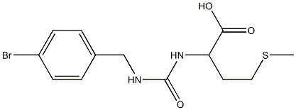 2-({[(4-bromophenyl)methyl]carbamoyl}amino)-4-(methylsulfanyl)butanoic acid Struktur