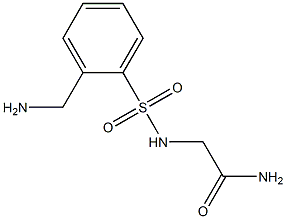 2-({[2-(aminomethyl)phenyl]sulfonyl}amino)acetamide Struktur